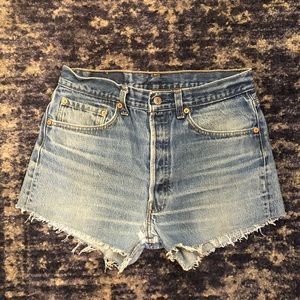 Levi’s 501 shorts! Wedgie fit.